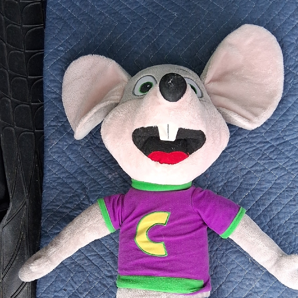 Purple and Gray Mouse Plush Toy